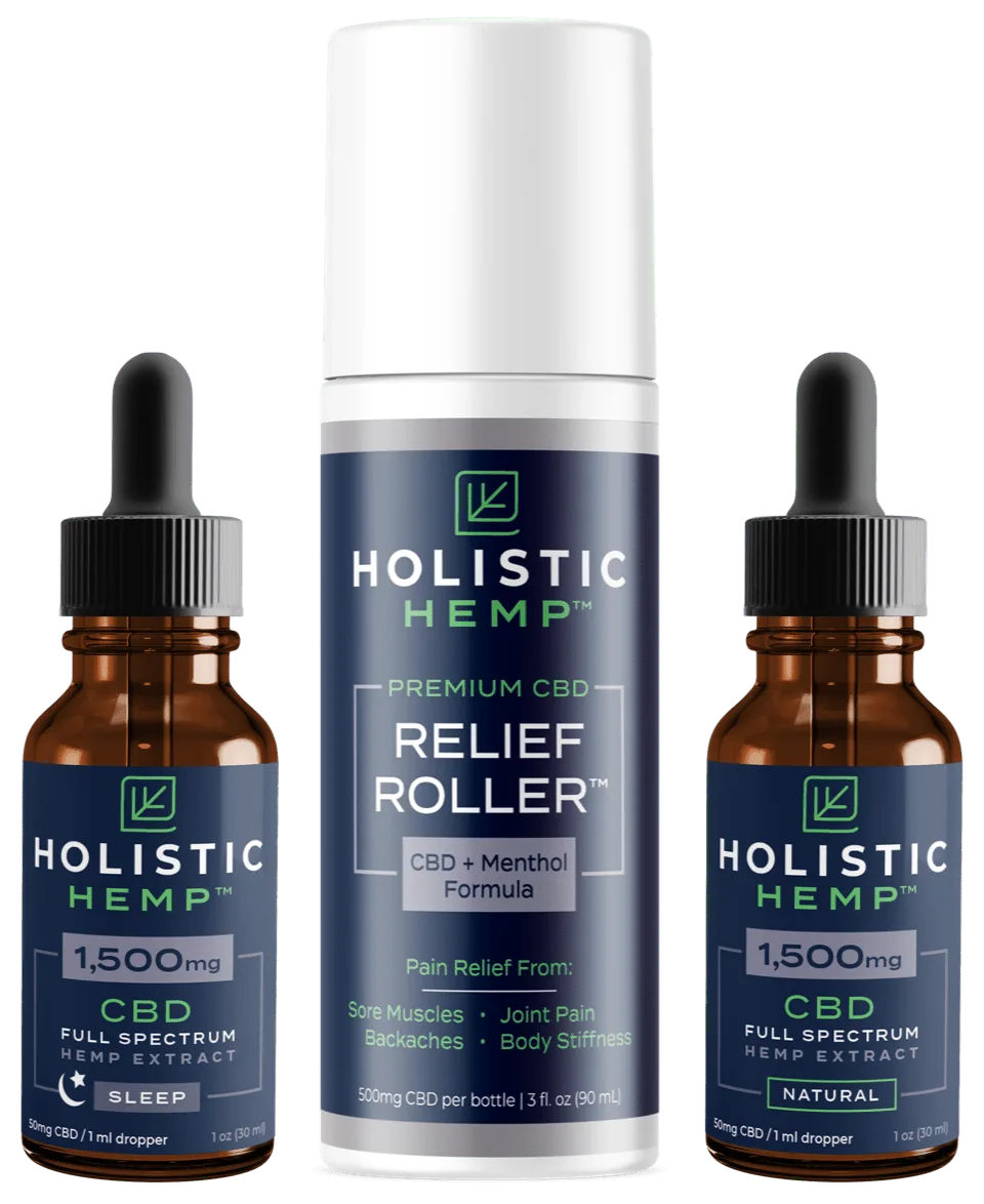 Bundle our Sleep Tincture and Relief Roller - Holistic Hemp